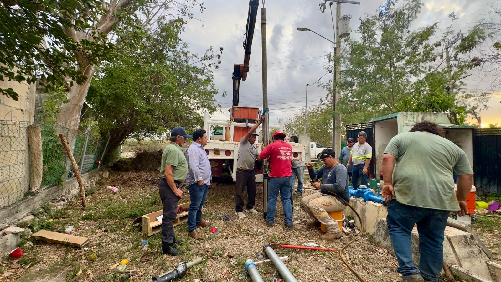 REPARAN CARCAMO EN KANASÍN