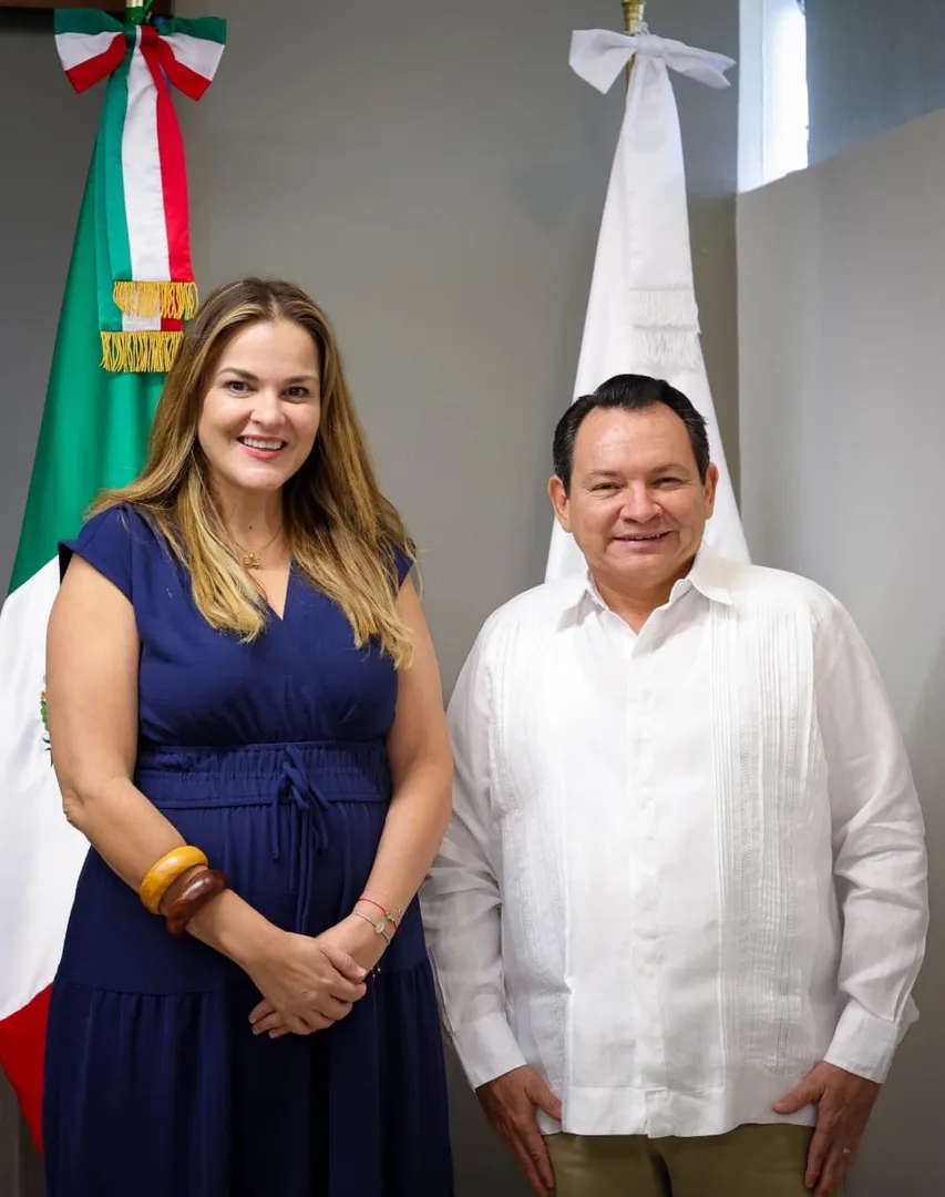 SE REÚNE GOBERNADOR YUCATECO CON ALCALDESA DE MÉRIDA