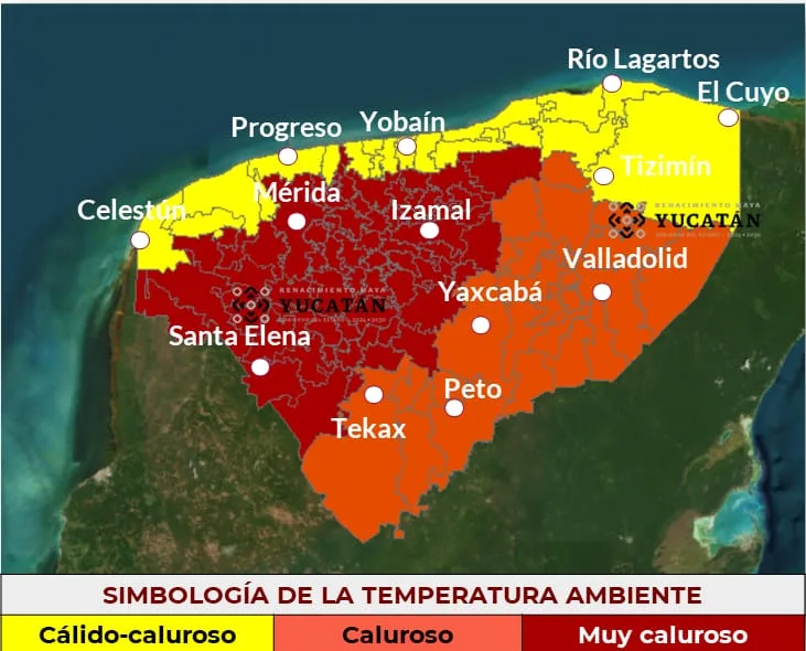 AUMENTO GRADUAL DE TEMPERATURAS EN YUCATÁN