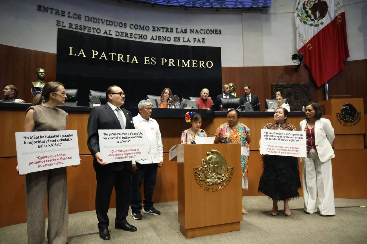 POR LAS NIÑAS INDÍGENAS, LLEGA SU VOZ EN EL SENADO