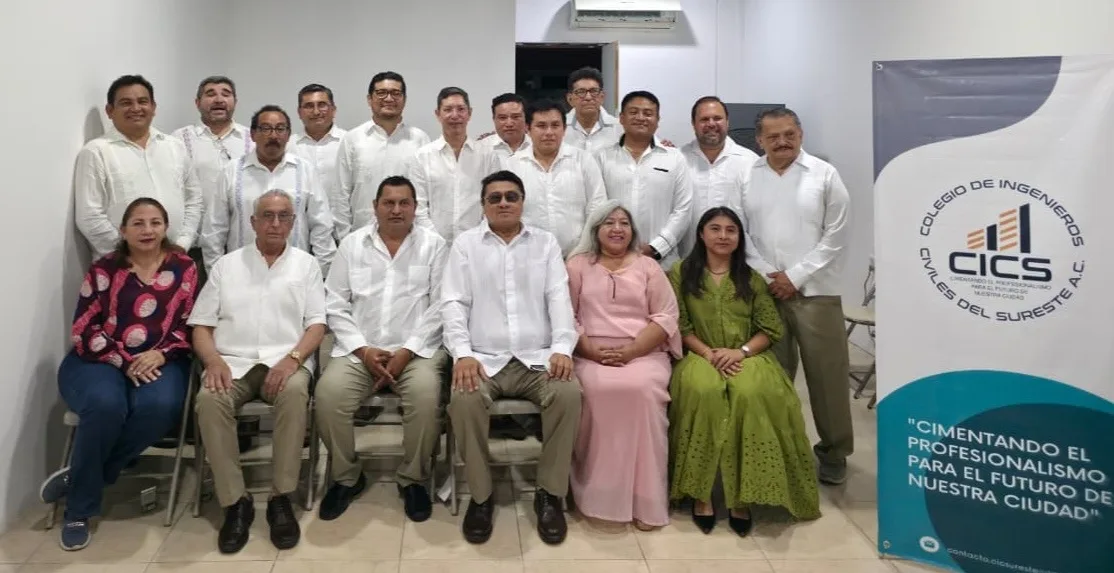 NUEVO PRESIDENTE EN EL COLEGIO DE INGENIEROS CIVILES DEL SURESTE