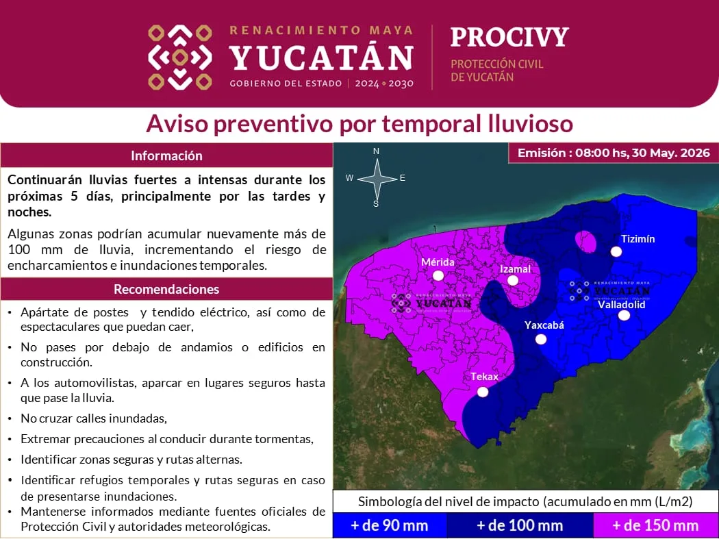 SE ESPERAN LLUVIAS FUERTES