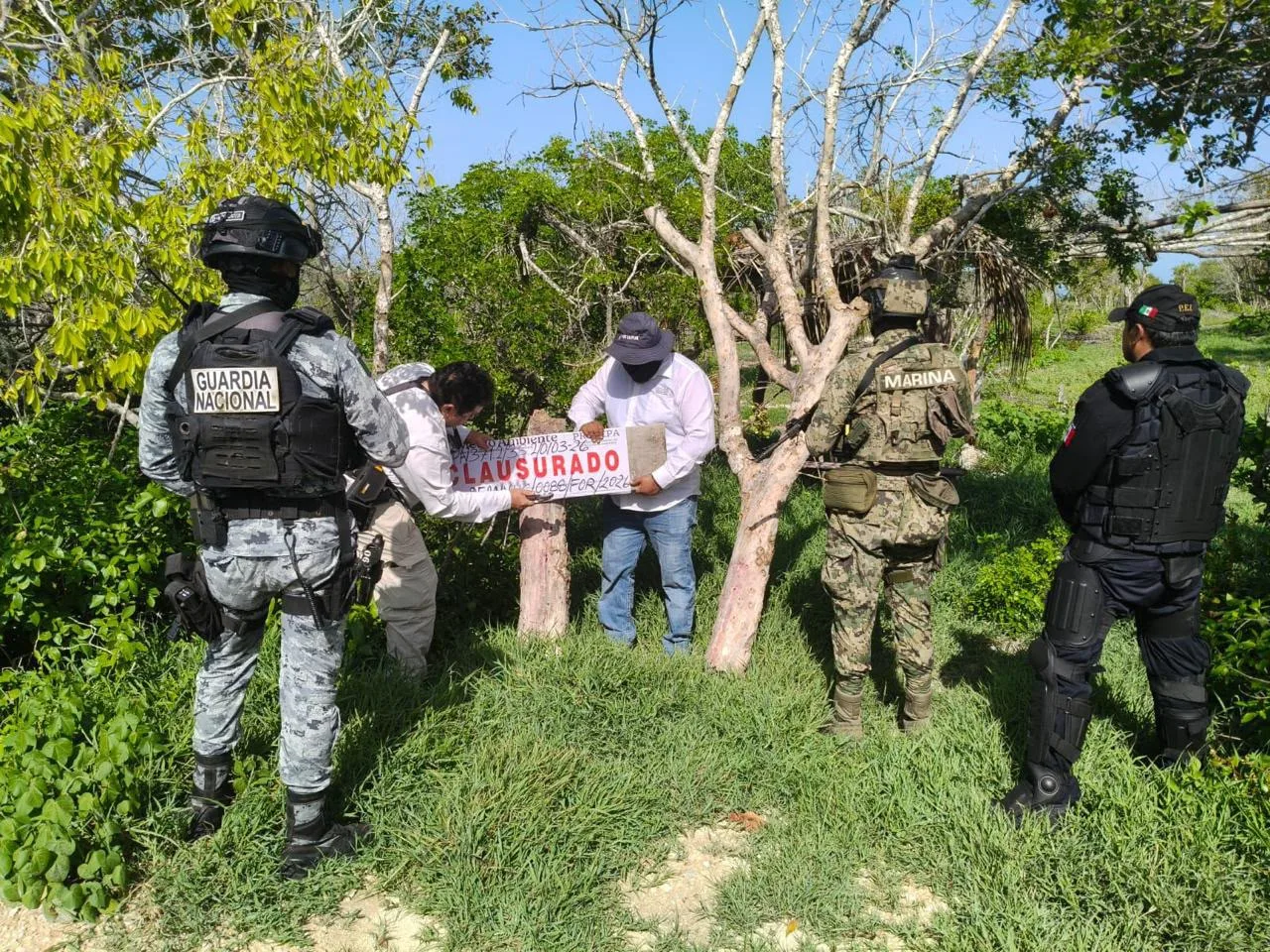 CLAUSURAN 17 POLÍGONOS EN LA BIOSFERA RÍA CELESTÚN
