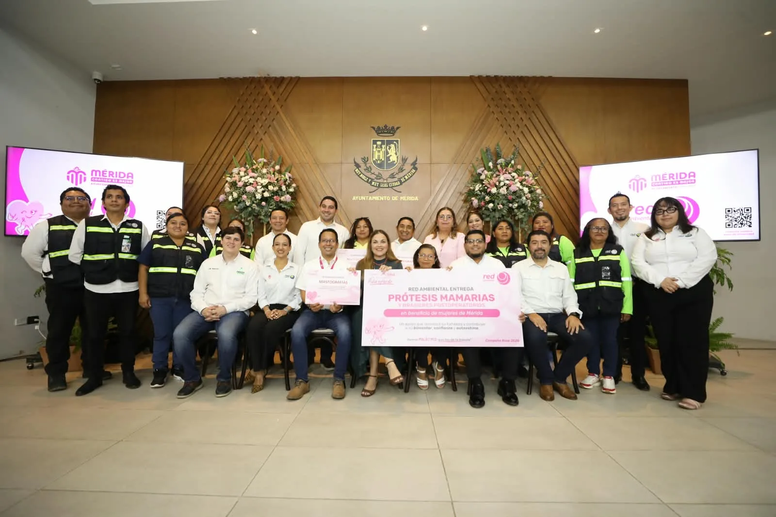 SUMA DE ESFUERZOS PARA PREVENIR EL CÁNCER DE MAMA EN COMISARÍAS DE MÉRIDA